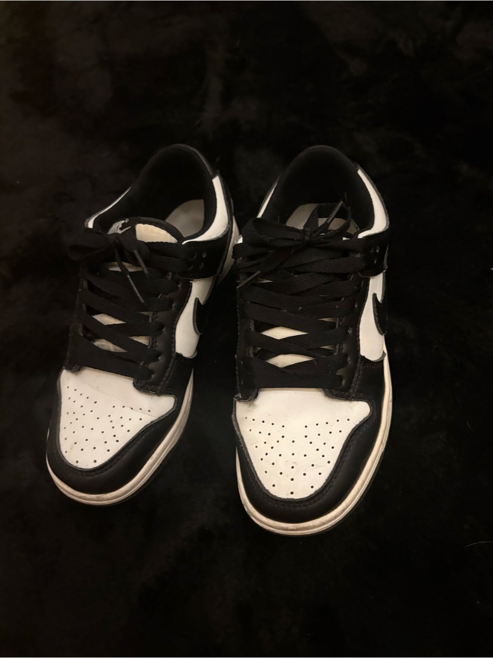 Panda Nike Dunks Black & White Low-Top Athletic Sneakers - Picture 2 of 3